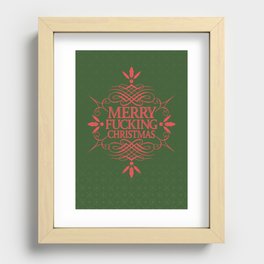 Merry Effin Christmas Recessed Framed Print