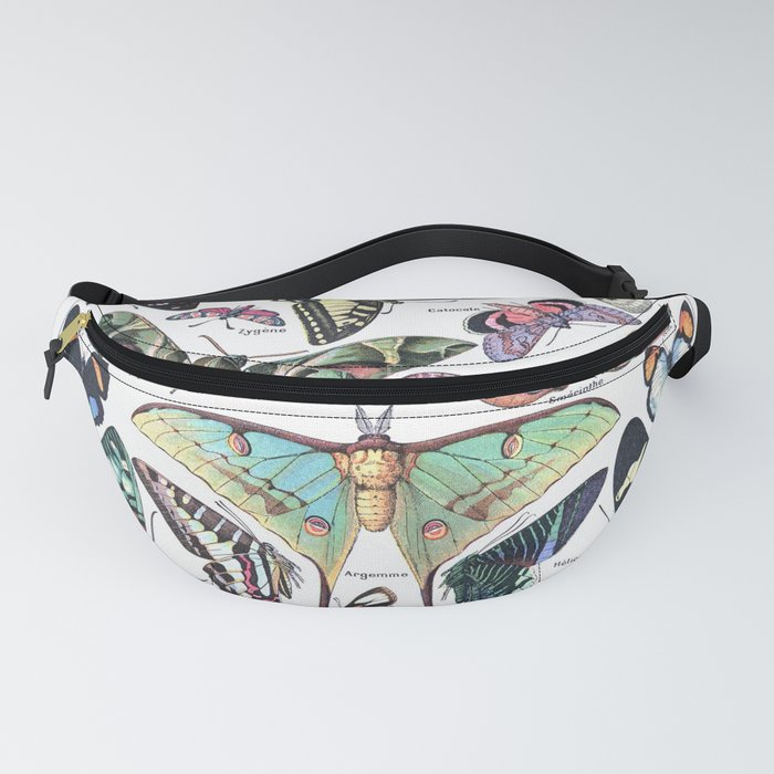 Papillons - Adolphe Millot/Larousse Butterflies Fanny Pack