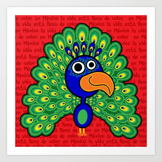 Mexicanitos al grito - Pavi Art Print