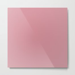JAPANESE PLUM COLOR. Pink Pastel solid color Metal Print
