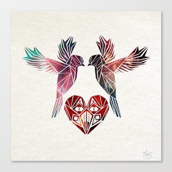 love birds Canvas Print