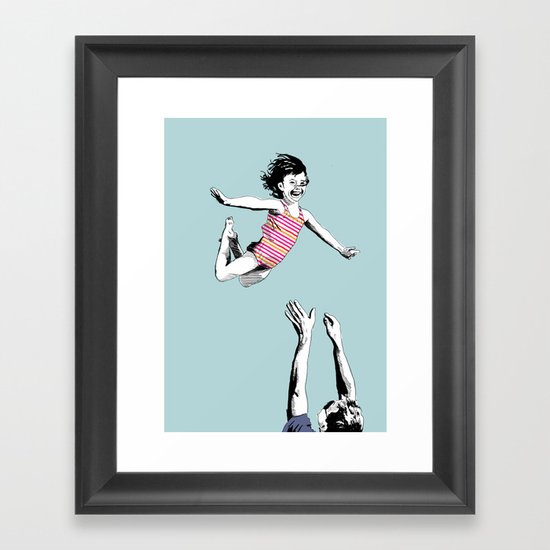 Jump for joy Framed Art Print