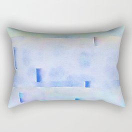 Watered Blue Rectangular Pillow