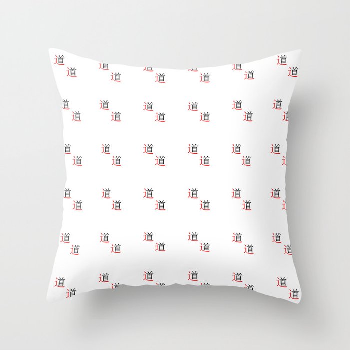 chinese ideogram : the tao Throw Pillow