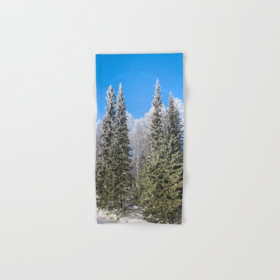 Frozen forest Hand & Bath Towel
