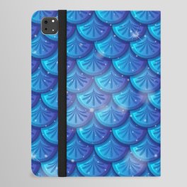 mermaid skin pattern, fish pattern , blue mermaid textures iPad Folio Case