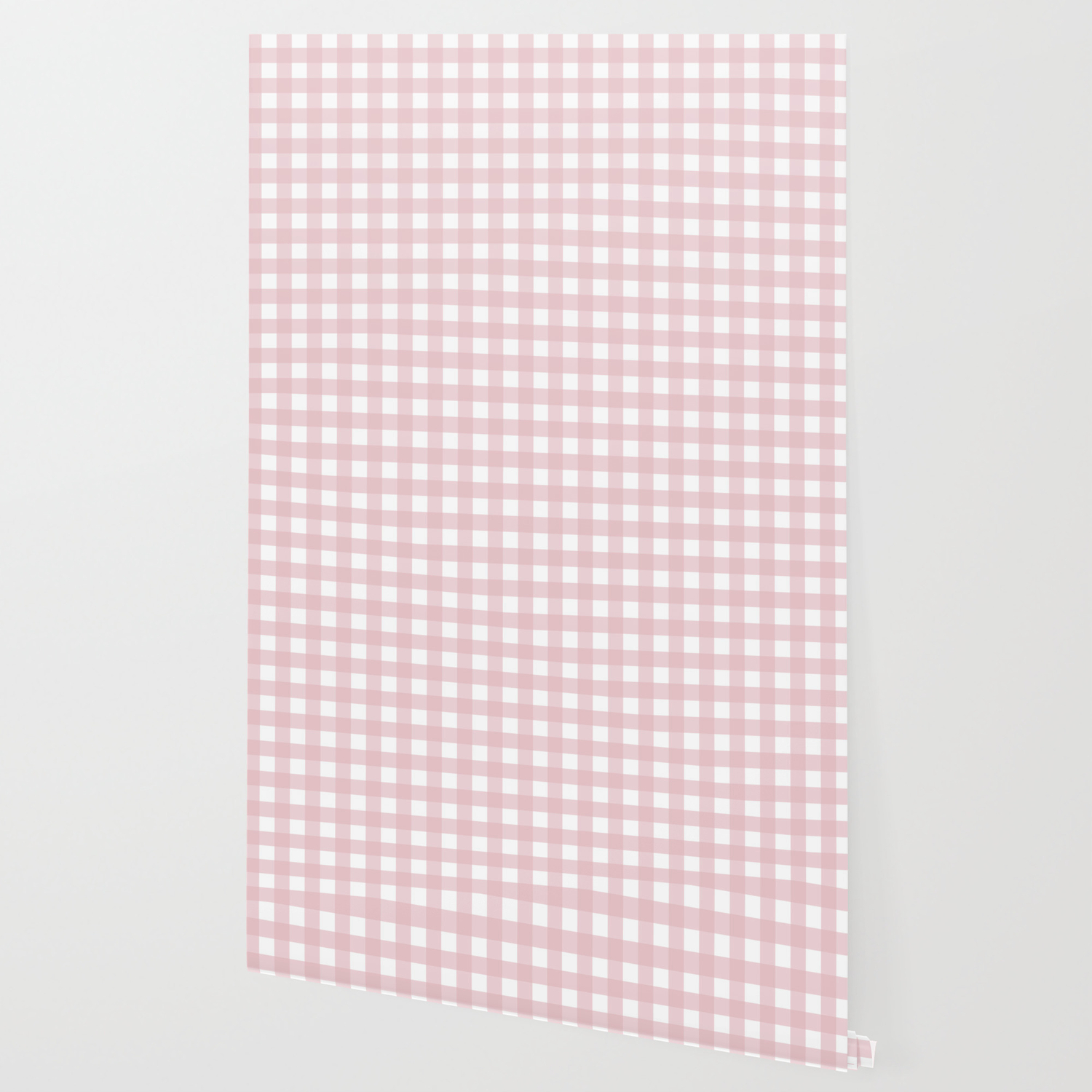 White Pastel Pink Checkered Pattern Wallpaper By Nlmiller07art