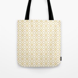 Tan Ornamental Arabic Pattern Tote Bag