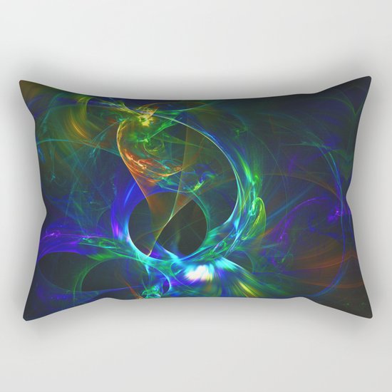 Abstraction. Solar eclipses. Rectangular Pillow