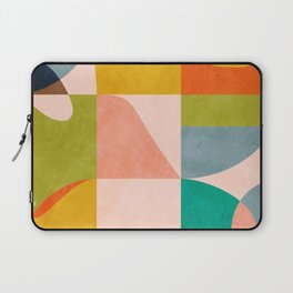 mid century abstract shapes spring I Laptop Sleeve