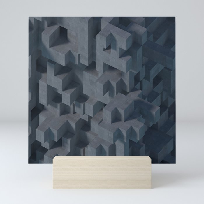 Concrete Abstract Mini Art Print