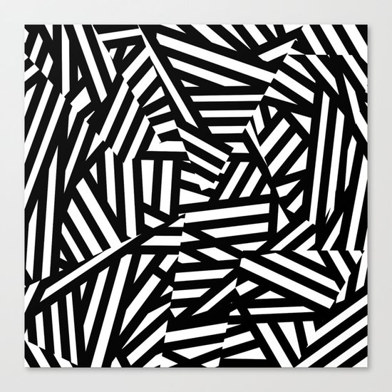 Simply Black and White 1 Canvas Print