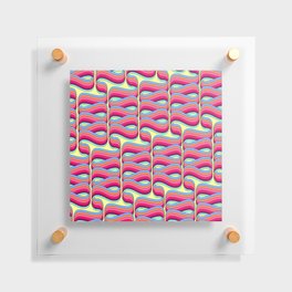 Rainbow Candy Swirls Floating Acrylic Print