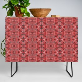 Red Abstract Credenza