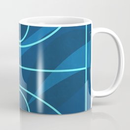 Blue Camouflage Street Basketball Court Coffee Mug