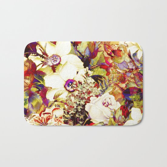 flowers profusion Bath Mat
