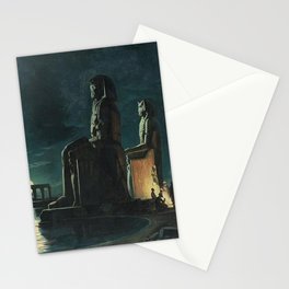 The Colossi of Memnon - Carl Friedrich Heinrich Werner  Stationery Card