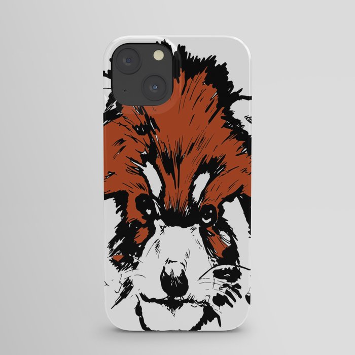 Red Panda Parry (Colour) iPhone Case