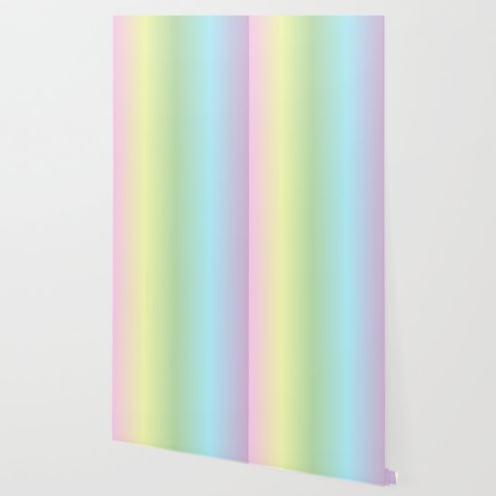 Pretty Pastel Rainbow Color Gradient Wallpaper By