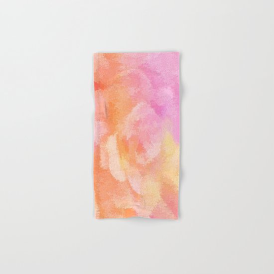Soft Pastel Floral Blend Hand & Bath Towel