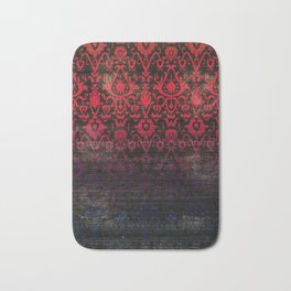-A12- Red Blue Gardient Colored Moroccan Artwork. Bath Mat