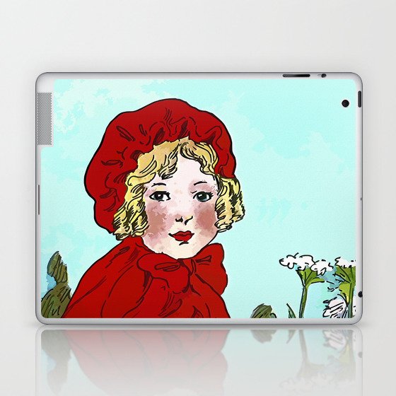 Little Red Riding Hood Painting Laptop & iPad Skin
