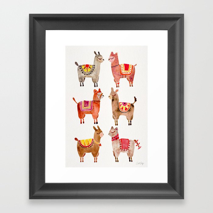 Alpacas Framed Art Print