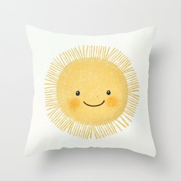 Happy Sunshine Throw Pillow