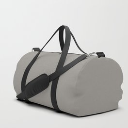 TABBY CAT COLOR. Gray neutral solid color Duffle Bag