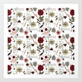 Pressed Flowers Art Prints For Any Decor Style Society6