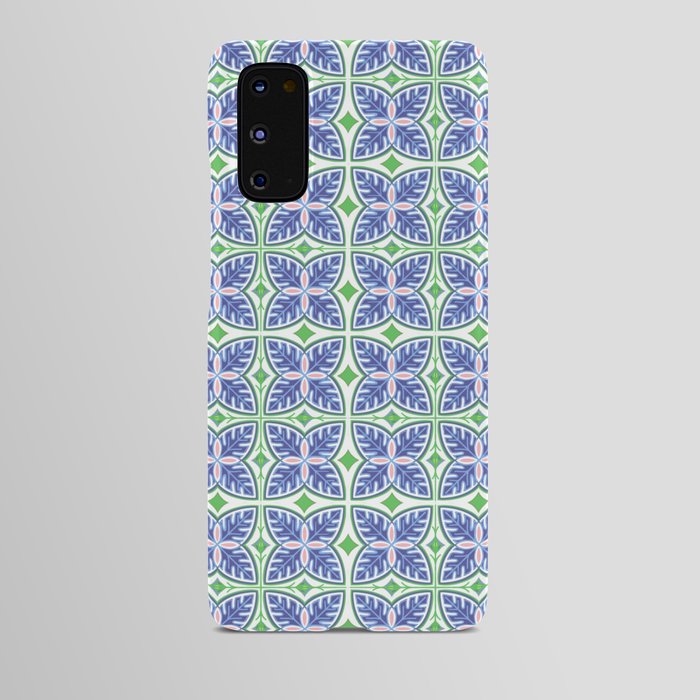 Periwinkle Retro Modern Tropical Leaves Mini Android Case