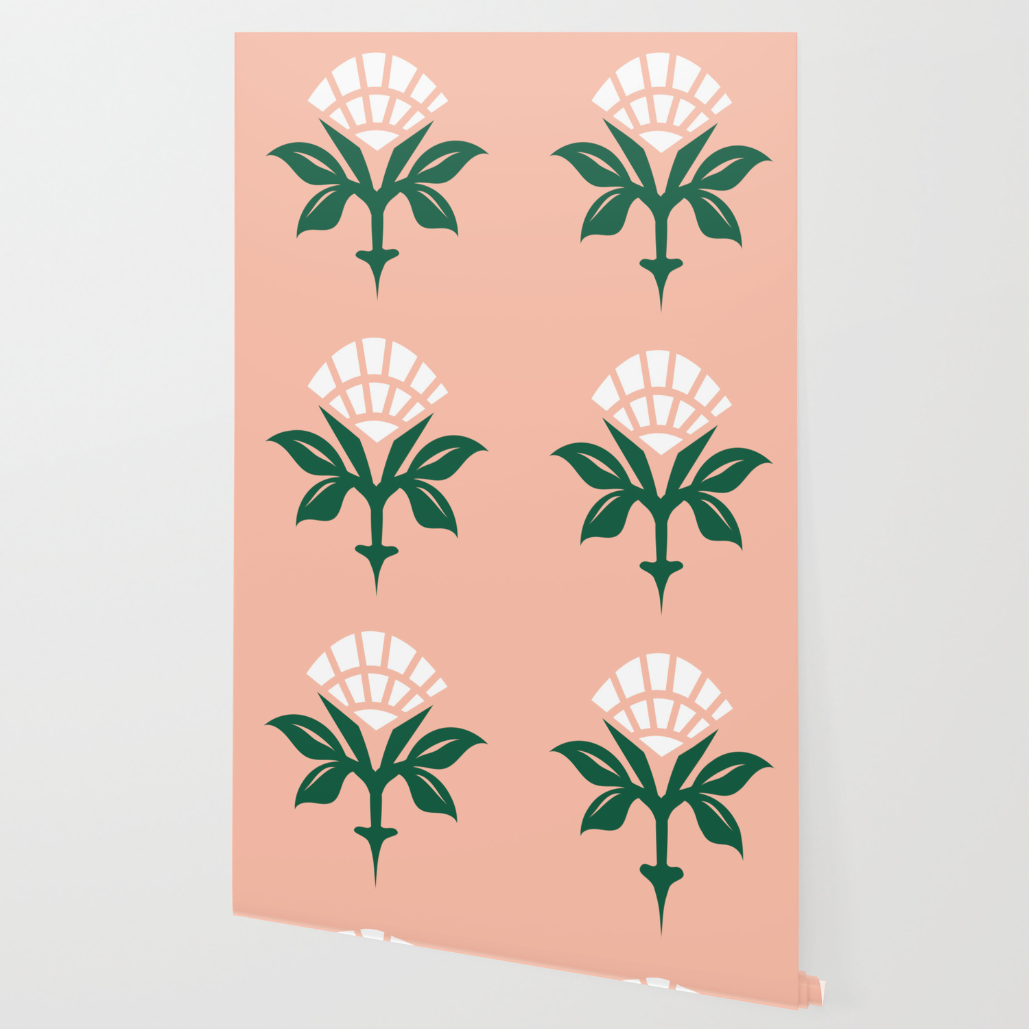 Ajrak Woodblock Floral Print Wallpaper By Beckybailey1 Society6