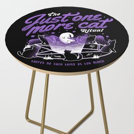 Just One More Cat Ritual - Cute Evil Cats Gift Side Table