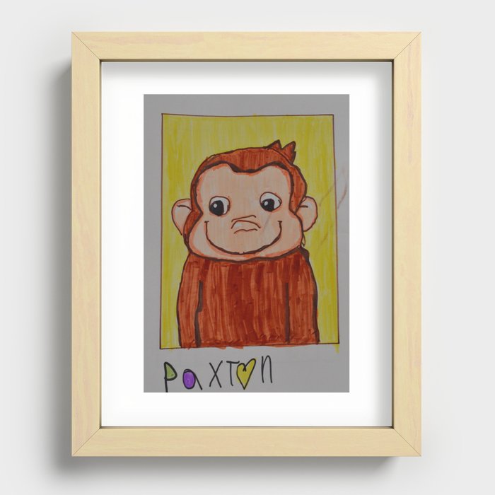 monkey Recessed Framed Print