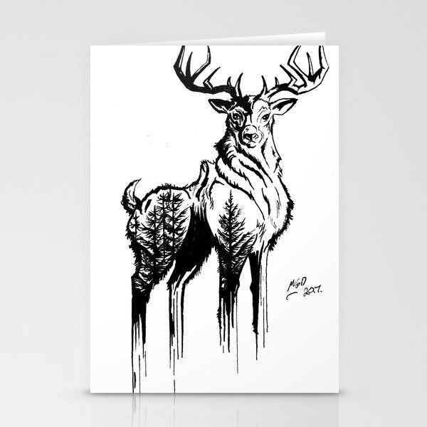Needles & Antlers Stationery Cards