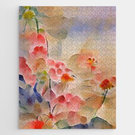Japanese Garden Painting Jigsaw Puzzle