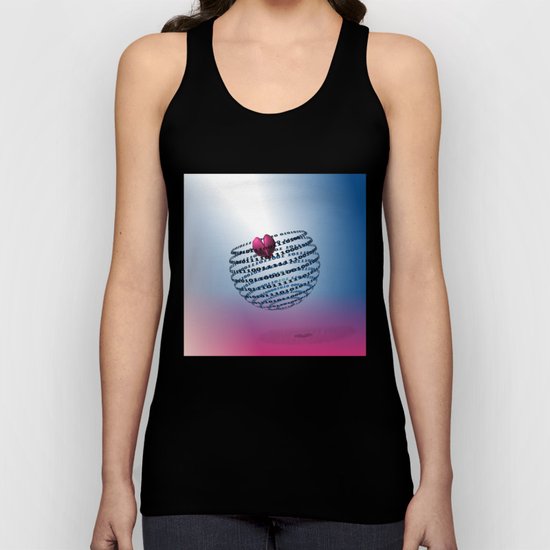 Digitalized Love Unisex Tank Top