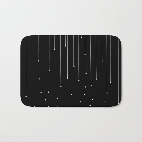 WHITE LITTLE RAIN Bath Mat