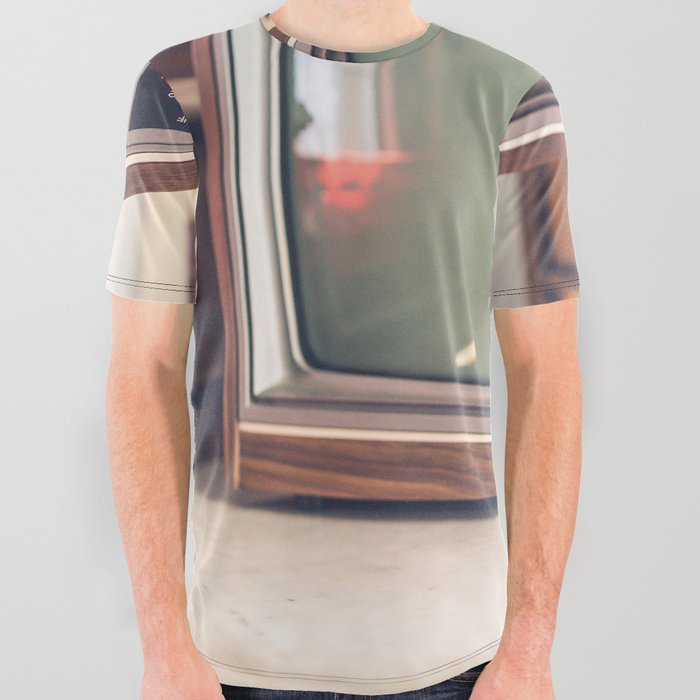 Old and antique television - selective focus point All Over Graphic Tee