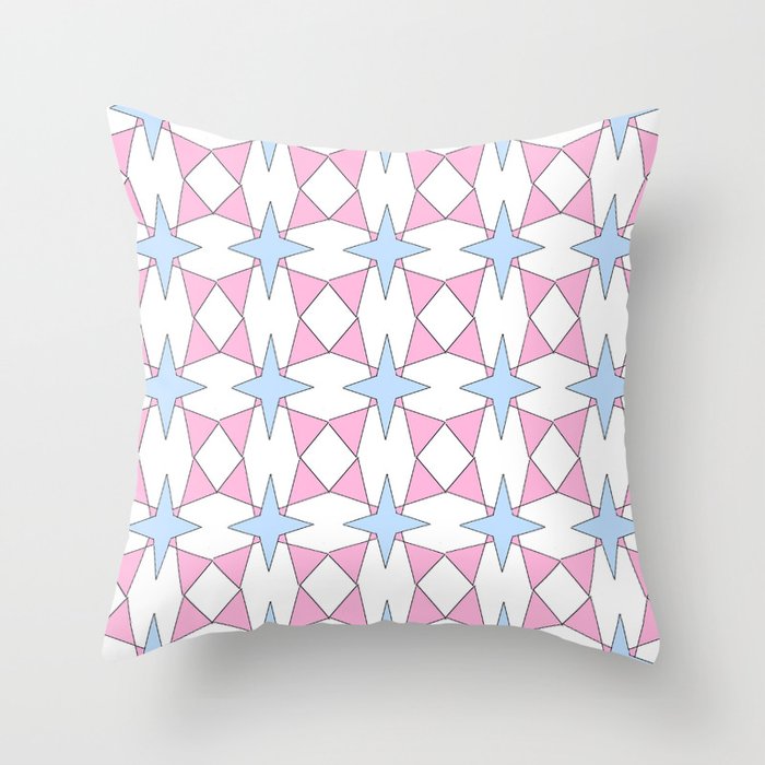 symetric patterns 30 -mandala,geometric,rosace,harmony,star,symmetry Throw Pillow