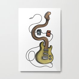 Guitar and effect pedals Metal Print | Pedalboard, Music, Overdrive, Ibanez, Drawing, Stompbox, Guitarpedals, Fuzz, Guitarpedal, Guitar 