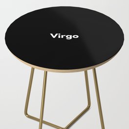 Virgo, Virgo Zodiac, Black Side Table