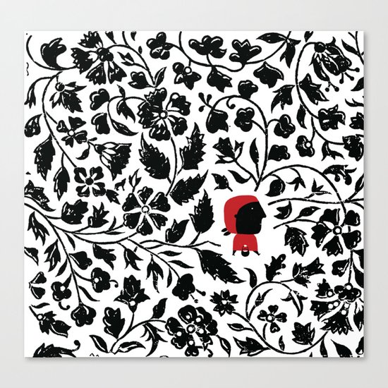 Little Red forest Canvas Print