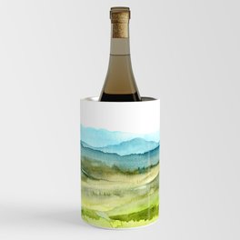 Landscape, watercolor on paper Wine Chiller