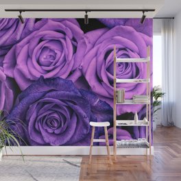 Purple Roses Wall Mural