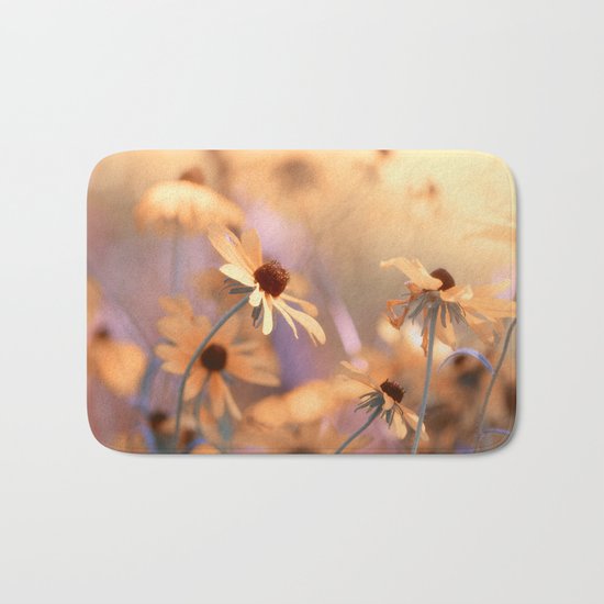 Suns star in the autumn garden Bath Mat