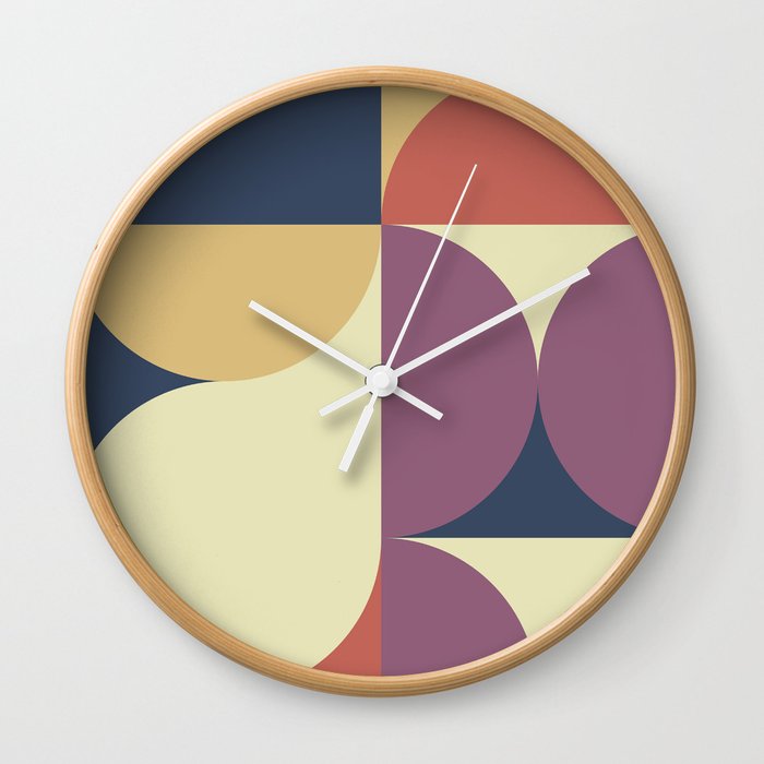 Abstract Geometric Artwork 62 Wall Clock