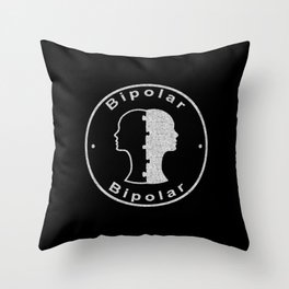 Bipolar, Psychology Concept Throw Pillow