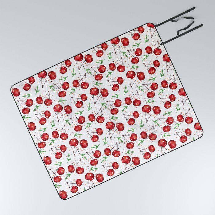 Cherry Splash Picnic Blanket