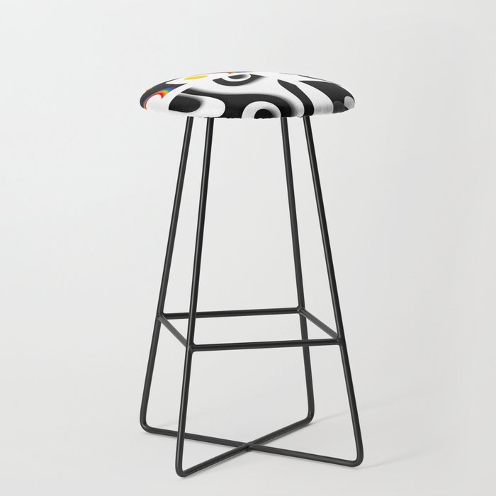 Assemble patchwork composition 12 Bar Stool